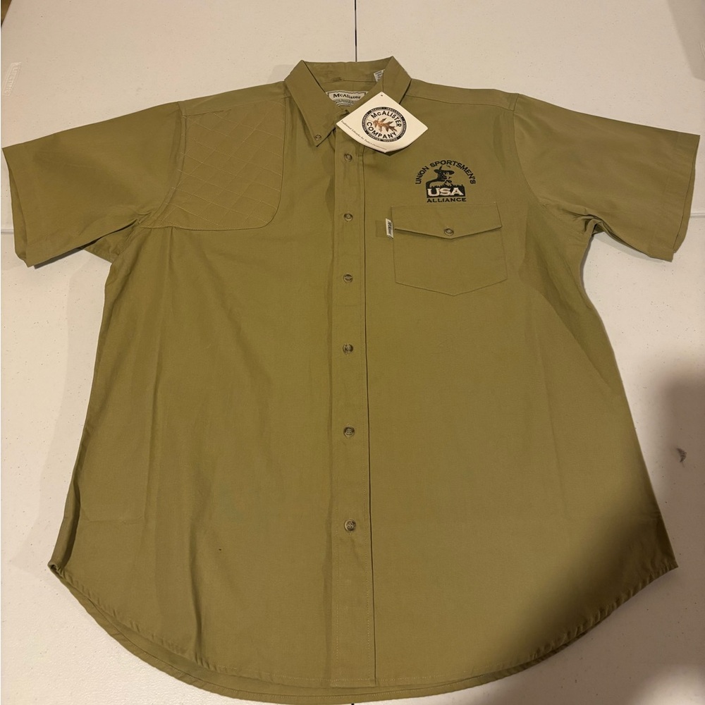 McAllister Sportswear Men’s Size L Button Down Outdoor Hunting Shirt NWT